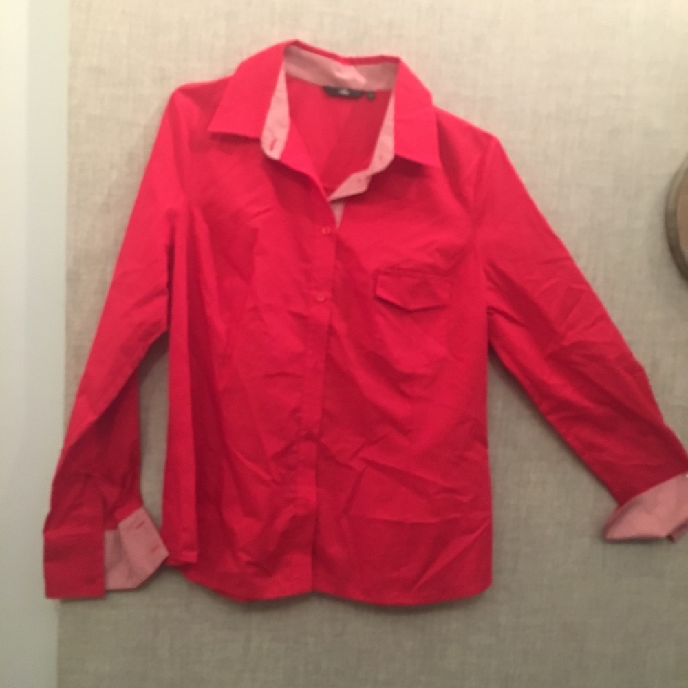 NWOT Nife Red LS Dress Shirt Size 42